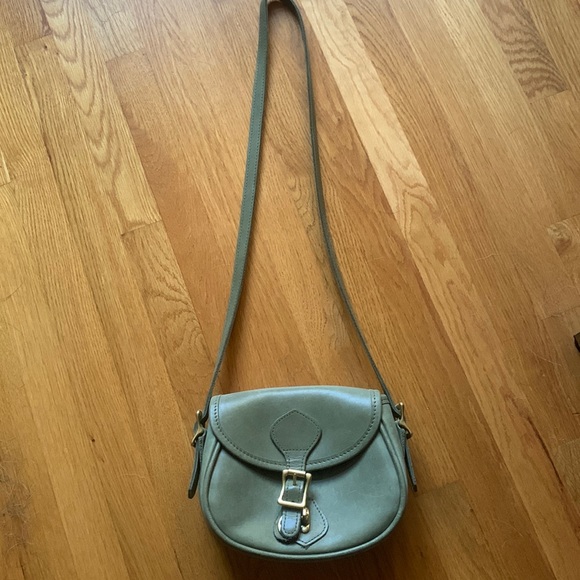 JW Hulme Legacy medium size shoulder bag in Pewter (sage green) - Picture 1 of 4